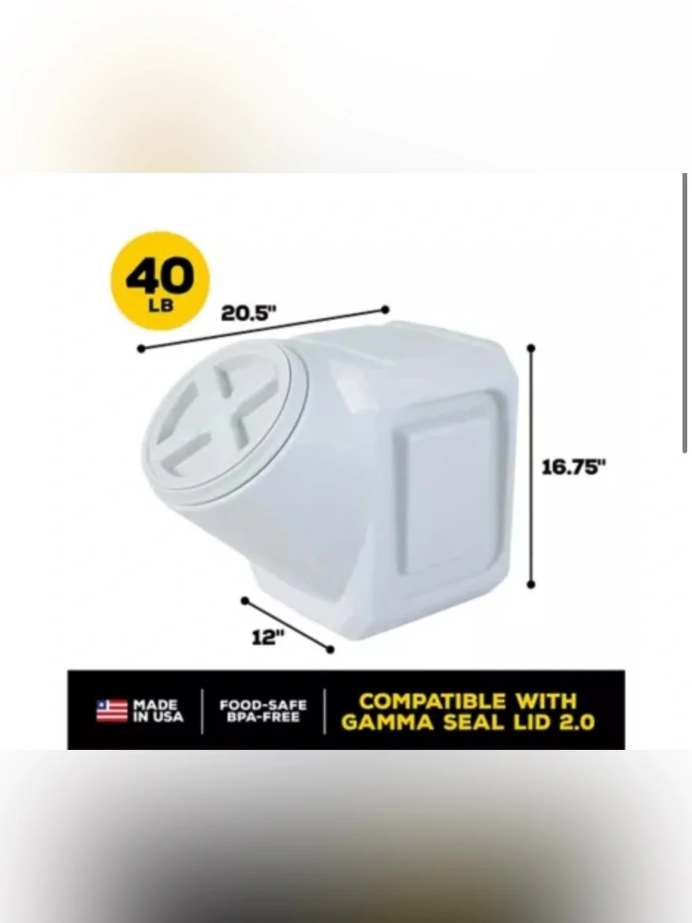 Vittles Vault® by GAMMA2 Stackable Pet Food Container
